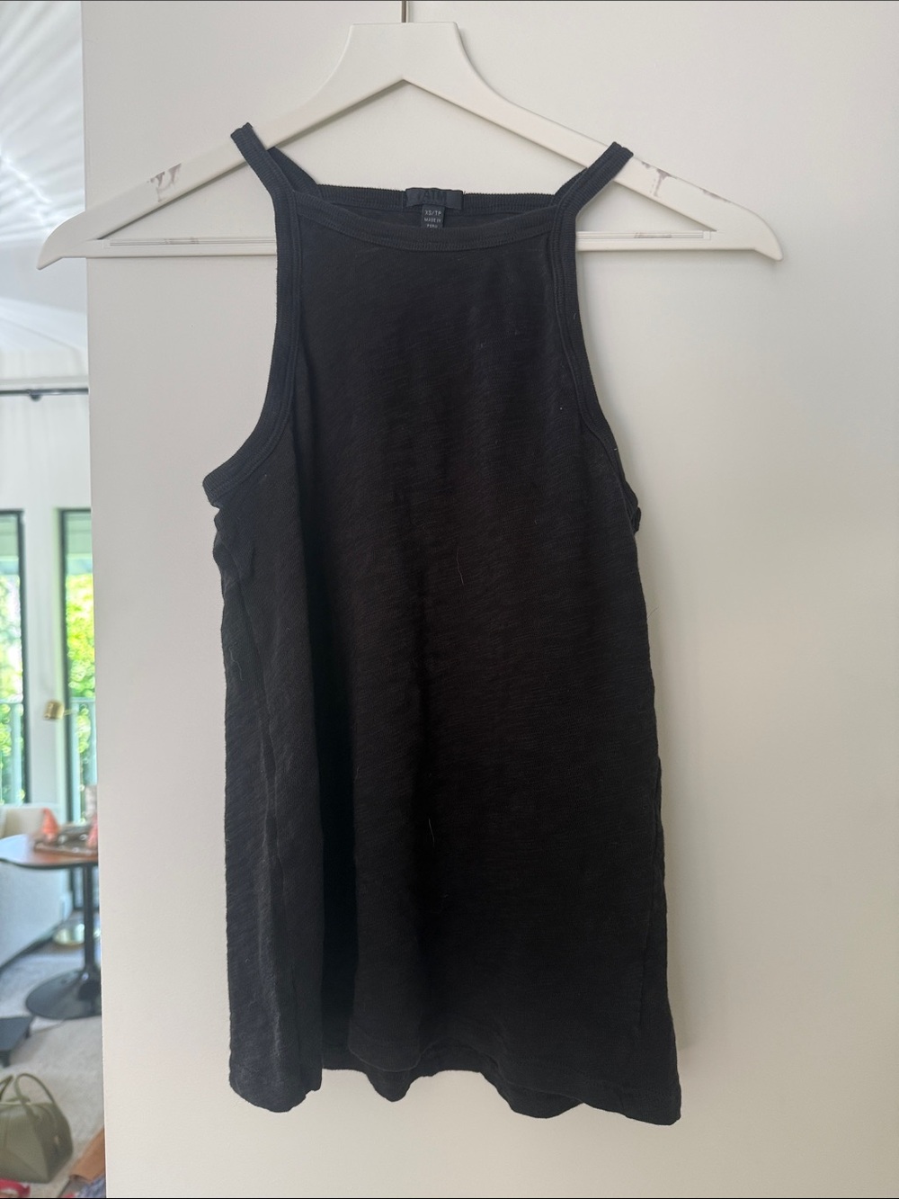 ATM Anthony Thomas Melillo Black Ribbed High-Neck Tank